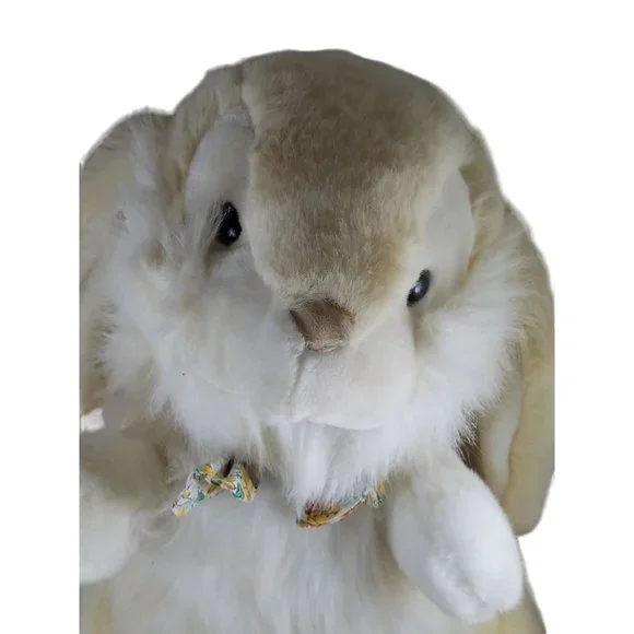 Vintage Ensemble Bunny Rabbit 1992 Easter Plush Stuffed Soft 20 Tall Polyester